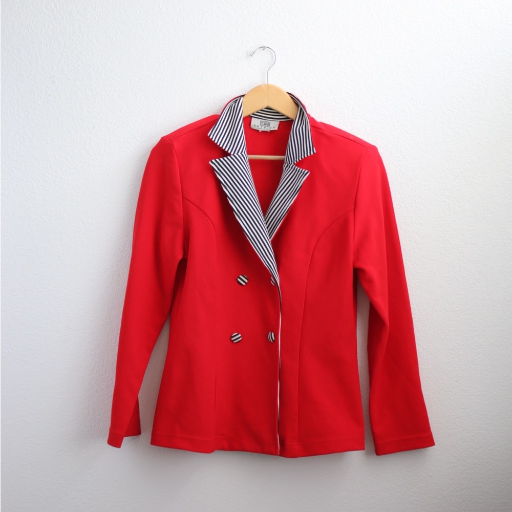 Vintage SSADA Fashion Red Jacket Sz: S